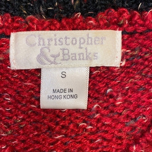 VINTAGE Y2K Preppy Varsity V-Neck Speckled Shoulder Pad Sweater Size Small - Picture 5 of 6